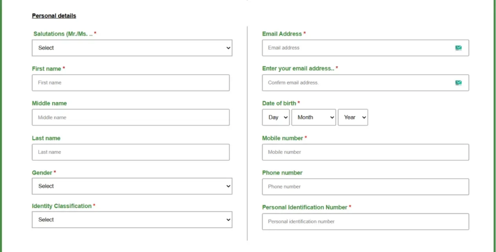 personal info